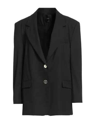 Pinko Woman Blazer Black Size 4 Polyester, Viscose, Elastane