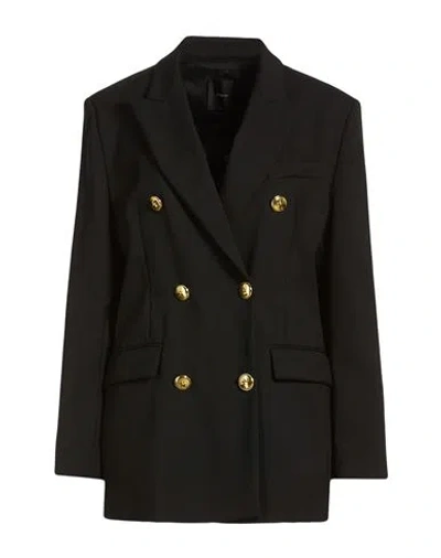 Pinko Woman Blazer Black Size 4 Polyester, Wool, Elastane