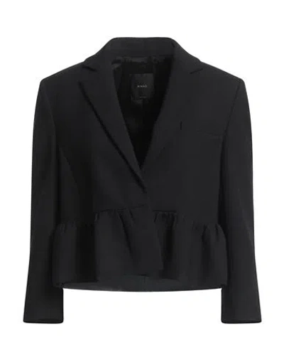 Pinko Woman Blazer Black Size 8 Polyester, Wool, Elastane