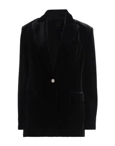 Pinko Woman Blazer Black Size 4 Polyester, Elastane