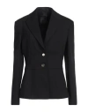 Pinko Woman Blazer Black Size 12 Viscose, Polyamide, Elastane In Black