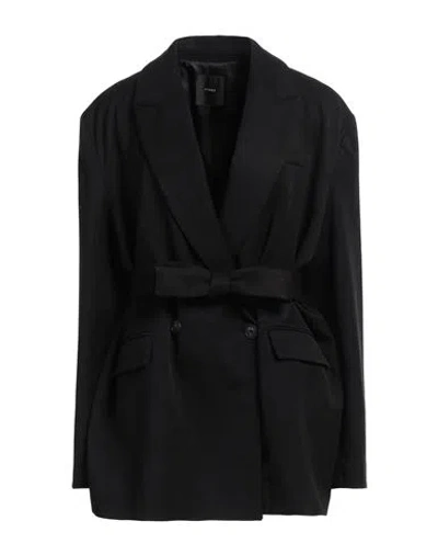 Pinko Woman Blazer Black Size 6 Wool, Polyester, Viscose, Elastane