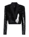 Pinko Woman Blazer Black Size 8 Polyester In Black