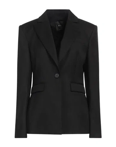 Pinko Woman Blazer Black Size 8 Polyester, Viscose, Elastane
