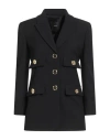 Pinko Woman Blazer Black Size 8 Polyester, Wool, Elastane In Black