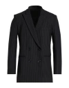 Pinko Woman Blazer Black Size 8 Polyester, Wool, Lyocell In Black