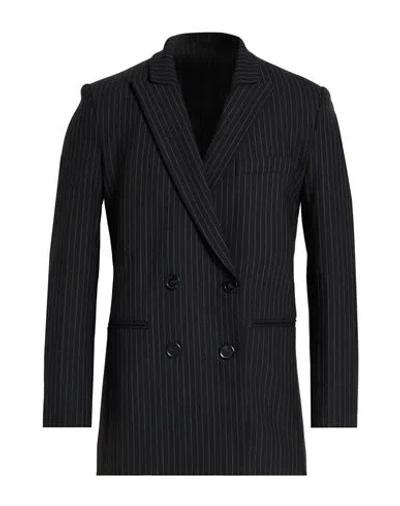 Pinko Woman Blazer Black Size 8 Polyester, Wool, Lyocell