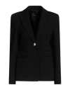 Pinko Notched-lapels Single-breasted Blazer In Black