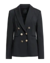Pinko Double-breasted Blazer In Black