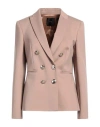 Pinko Woman Blazer Antique Rose Size 10 Viscose, Polyamide, Elastane In Pink