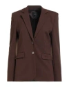 Pinko Woman Blazer Brown Size 10 Viscose, Nylon, Elastane