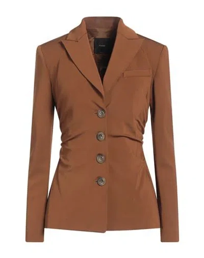Pinko Woman Blazer Brown Size 4 Viscose, Polyamide, Elastane