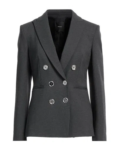 Pinko Woman Blazer Charcoal Size 4 Viscose, Nylon, Elastane