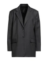 Pinko Woman Blazer Charcoal Size 6 Polyester, Viscose, Elastane In Grey