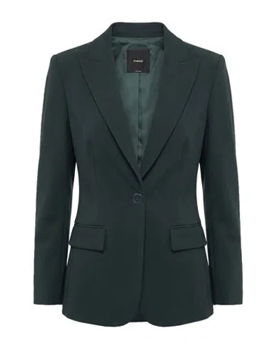 Pinko Woman Blazer Dark Green Size 2 Viscose, Nylon, Elastane