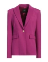 Pinko Woman Blazer Fuchsia Size 10 Viscose, Polyamide, Elastane