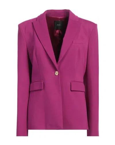 Pinko Woman Blazer Fuchsia Size 10 Viscose, Polyamide, Elastane In Pink