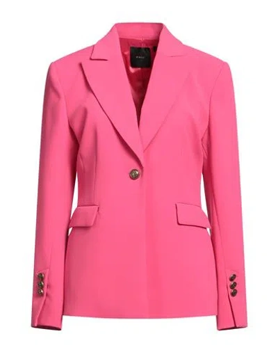 Pinko Woman Blazer Fuchsia Size 12 Polyester, Elastane