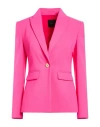 Pinko Woman Blazer Fuchsia Size 2 Polyester, Elastane