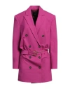 Pinko Woman Blazer Fuchsia Size 4 Polyester, Viscose, Elastane In Pink