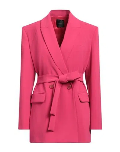 Pinko Woman Blazer Fuchsia Size 6 Polyester, Elastane