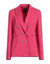 Pinko Woman Blazer Fuchsia Size 12 Viscose, Polyamide, Elastane