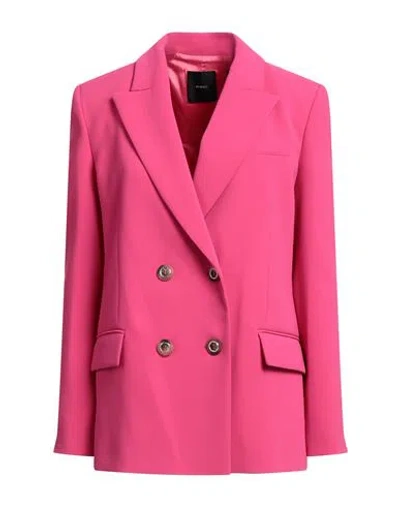 Pinko Woman Blazer Fuchsia Size 8 Polyester, Elastane