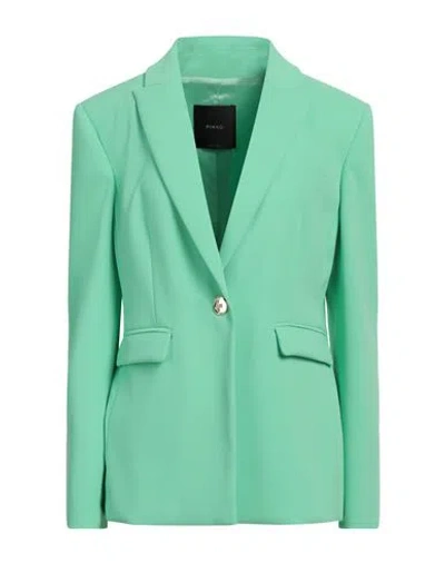 Pinko Woman Blazer Green Size 10 Polyester, Elastane
