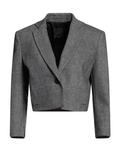 Pinko Woman Blazer Grey Size 10 Polyester, Acrylic, Wool, Viscose, Elastane