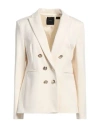 Pinko Woman Blazer Ivory Size 10 Viscose, Polyamide, Elastane In White