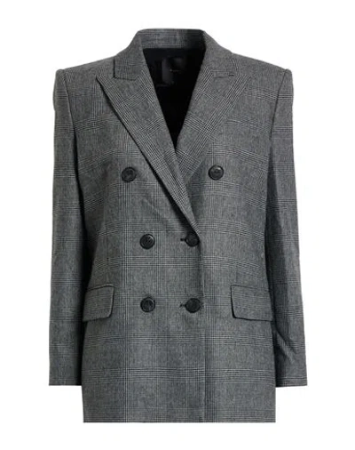 Pinko Woman Blazer Lead Size 4 Polyester, Acrylic, Wool, Viscose, Elastane In Multi