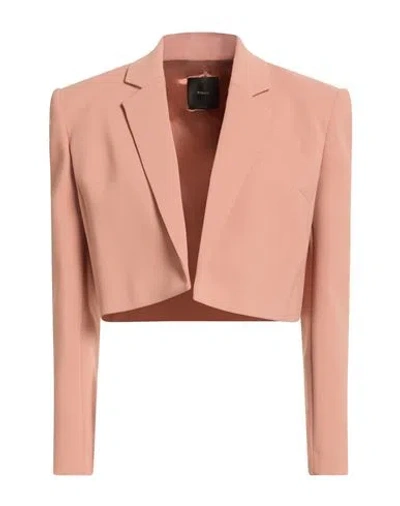 Pinko Woman Blazer Light Brown Size 4 Polyester, Elastane