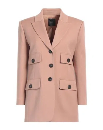 Pinko Woman Blazer Light Brown Size 4 Wool, Polyester, Viscose, Elastane In Neutral