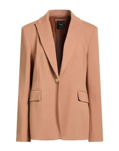 Pinko Woman Blazer Light Brown Size 6 Viscose, Polyamide, Elastane