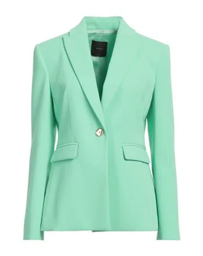 PINKO PINKO WOMAN BLAZER LIGHT GREEN SIZE 6 POLYESTER, ELASTANE