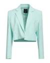 Pinko Woman Blazer Light Green Size 6 Polyester, Elastane