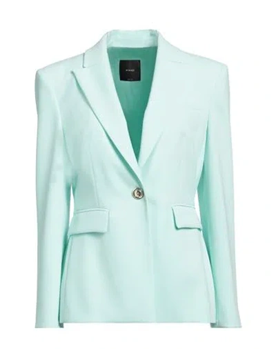 Pinko Woman Blazer Light Green Size 8 Polyester, Elastane