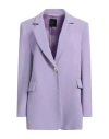 Pinko Woman Blazer Lilac Size 12 Polyester, Elastane In Purple