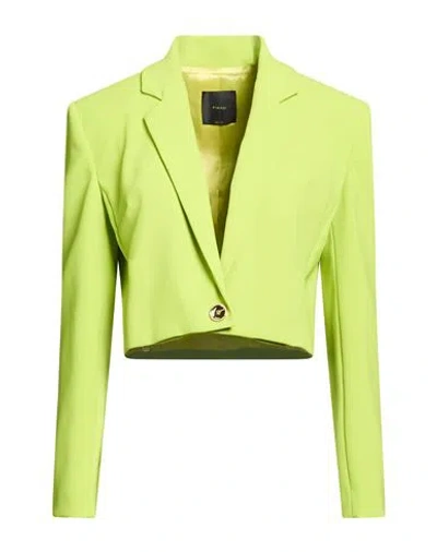 Pinko Woman Blazer Lime Green Size 14 Polyester, Elastane