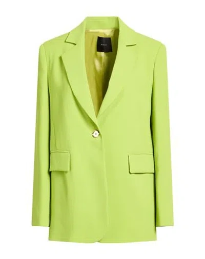Pinko Woman Blazer Lime Green Size 2 Polyester, Elastane