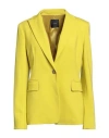 Pinko Woman Blazer Lime Green Size 8 Viscose, Polyamide, Elastane, Acetate, Polyester
