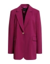 Pinko Woman Blazer Magenta Size 12 Polyester, Elastane In Purple
