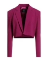 Pinko Woman Blazer Magenta Size 2 Polyester, Elastane