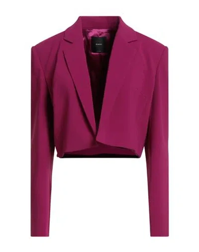 Pinko Woman Blazer Magenta Size 2 Polyester, Elastane