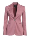 Pinko Woman Blazer Mauve Size 2 Cotton, Elastane In Purple