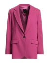 Pinko Woman Blazer Mauve Size 6 Viscose, Polyamide, Elastane In Purple