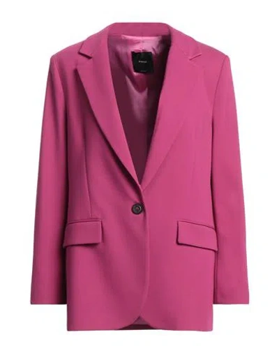 Pinko Woman Blazer Mauve Size 6 Viscose, Polyamide, Elastane In Purple