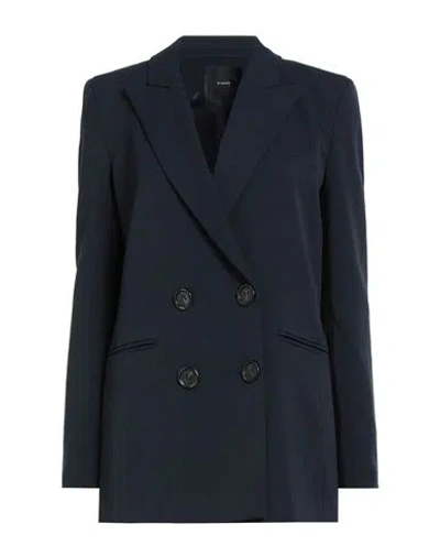 Pinko Woman Blazer Midnight Blue Size 10 Polyester, Viscose, Elastane