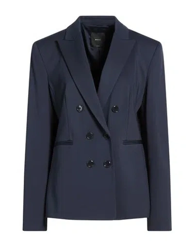 Pinko Woman Blazer Midnight Blue Size 10 Viscose, Nylon, Elastane