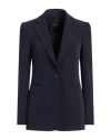 Pinko Woman Blazer Midnight Blue Size 2 Polyester, Elastane In Blue